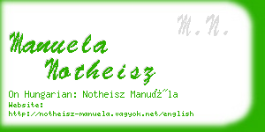 manuela notheisz business card